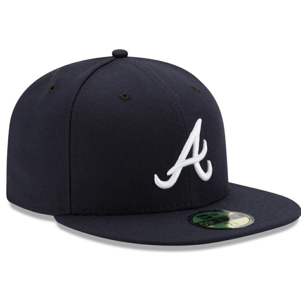 Atlanta Braves Road Authentic Collection On-Field 59FIFTY Fitted Hat Navy | New Era