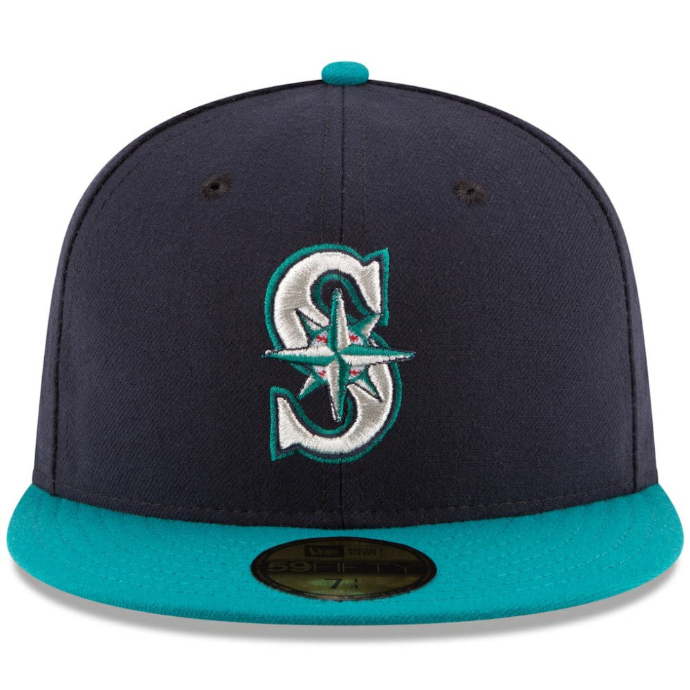 Seattle Mariners Alternate Authentic Collection On Field 59FIFTY Fitted Hat Navy/Teal | New Era