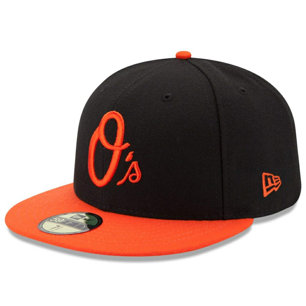 Baltimore Orioles Alternate Authentic Collection On Field 59FIFTY Performance Fitted Hat Black/Orange | New Era