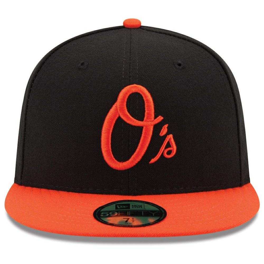 Baltimore Orioles Alternate Authentic Collection On Field 59FIFTY Performance Fitted Hat Black/Orange | New Era