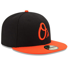 Baltimore Orioles Alternate Authentic Collection On Field 59FIFTY Performance Fitted Hat Black/Orange | New Era