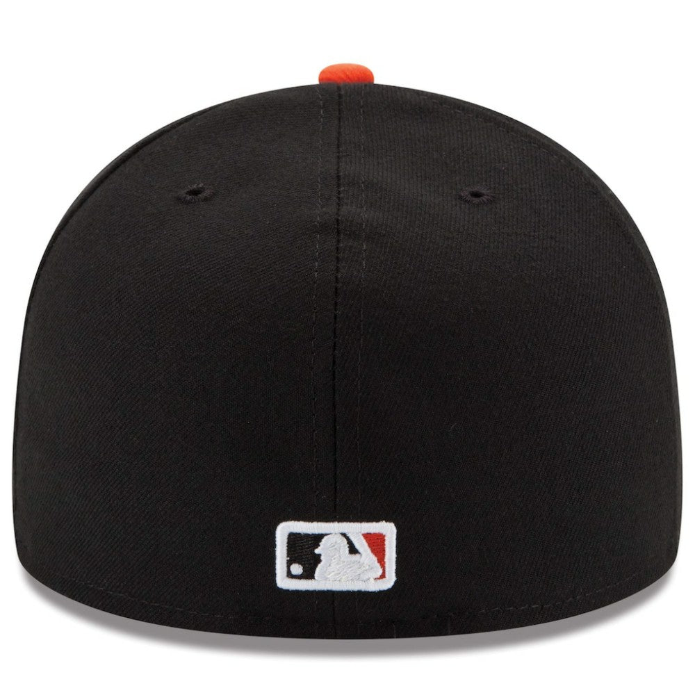 Baltimore Orioles Road Authentic Collection On-Field 59FIFTY Fitted Hat Black/Orange | New Era