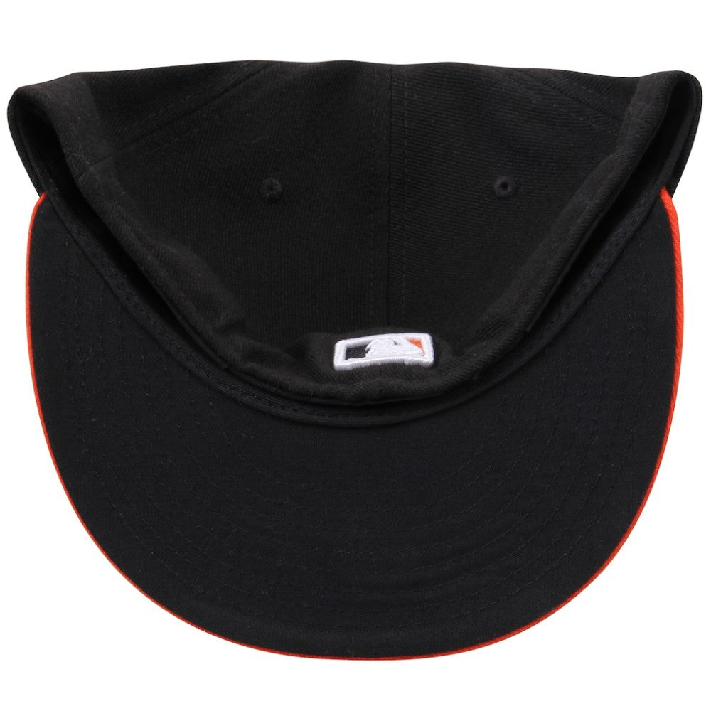 Baltimore Orioles Road Authentic Collection On-Field 59FIFTY Fitted Hat Black/Orange | New Era