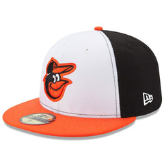 Baltimore Orioles Home Authentic Collection On-Field 59FIFTY Fitted Hat White/Orange | New Era