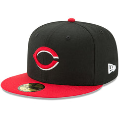 Cincinnati Reds Alternate Authentic Collection On-Field 59FIFTY Fitted Hat Black/Red | New Era