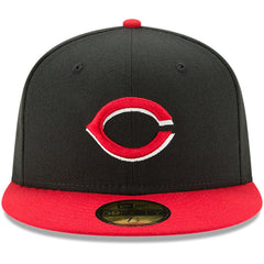 Cincinnati Reds Alternate Authentic Collection On-Field 59FIFTY Fitted Hat Black/Red | New Era