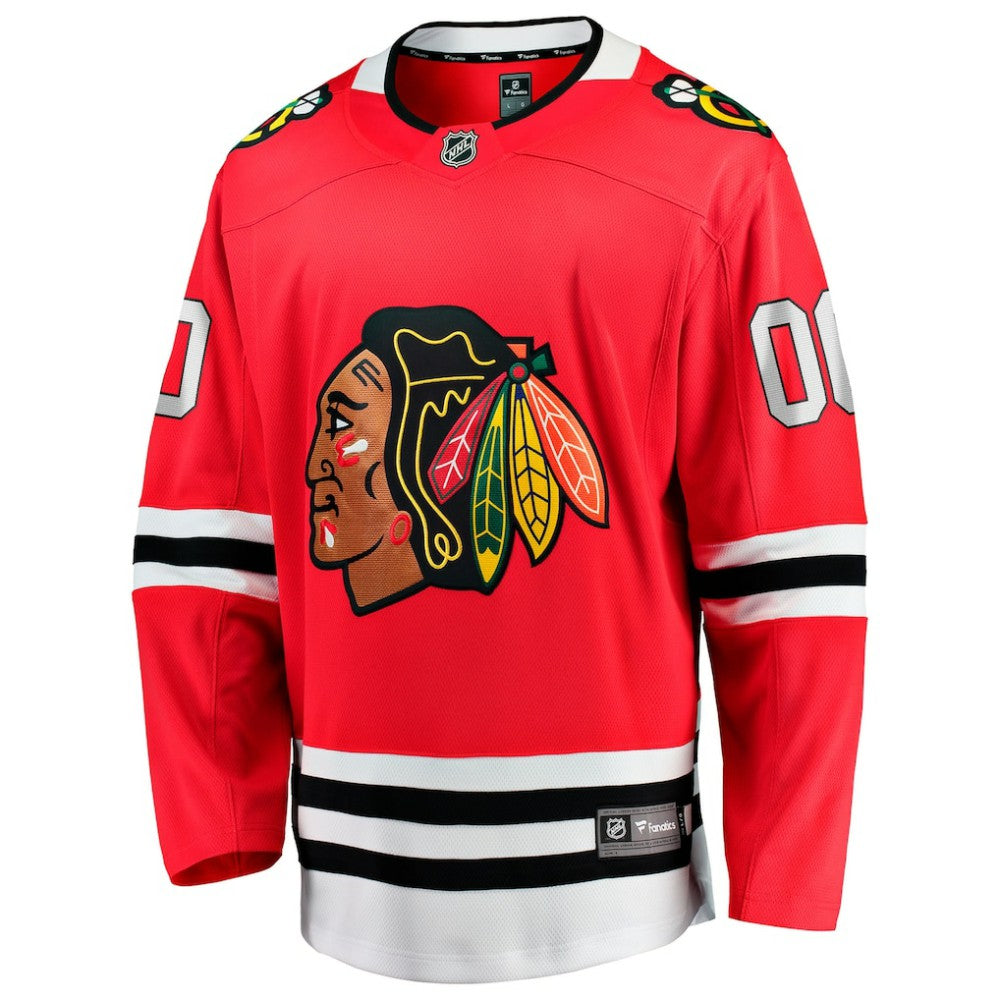Chicago Blackhawks Fanatics Home Breakaway Custom Jersey Red