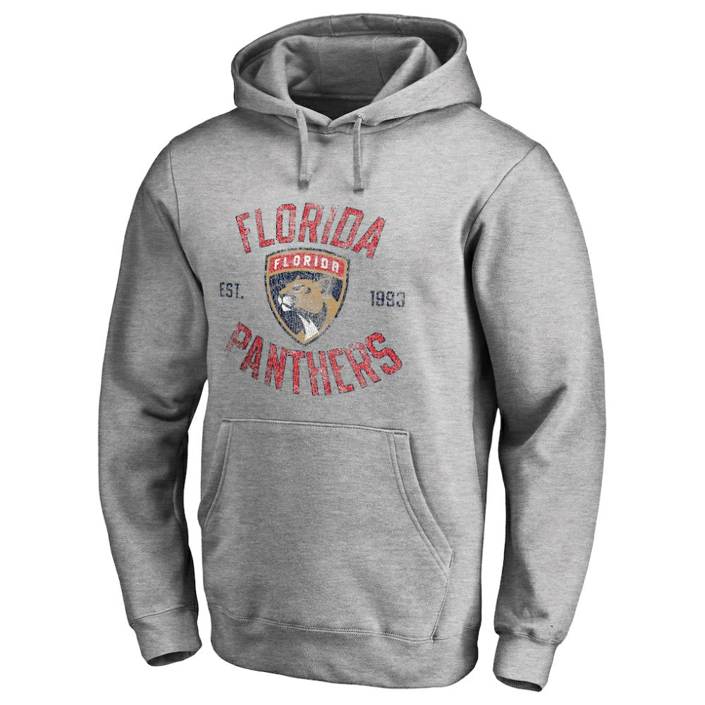 Florida Panthers Heritage Pullover Hoodie Ash