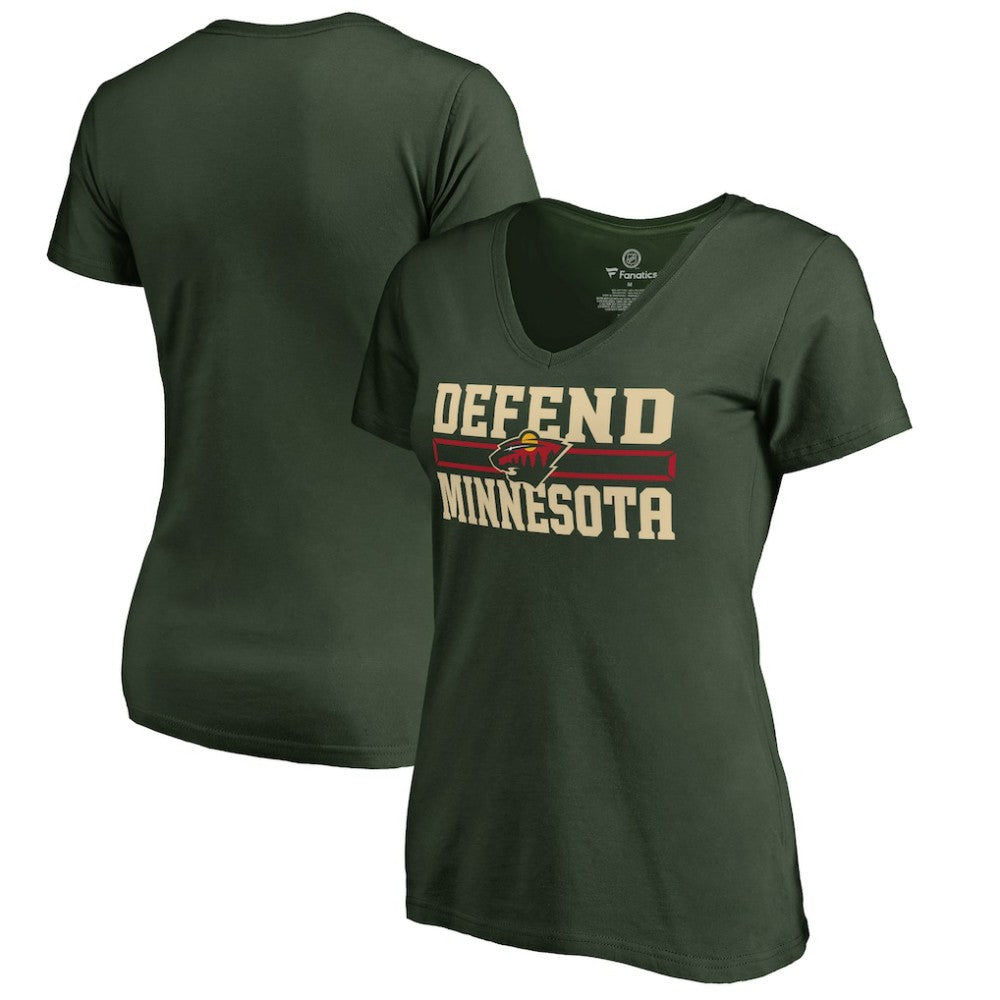 Minnesota Wild Women's Hometown Collection Defend T-Shirt Green