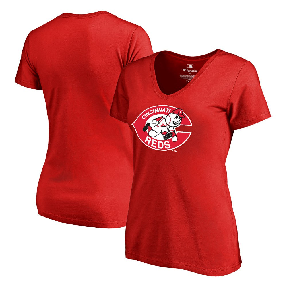 Cincinnati Reds Women's Cooperstown Collection Forbes T-Shirt Red