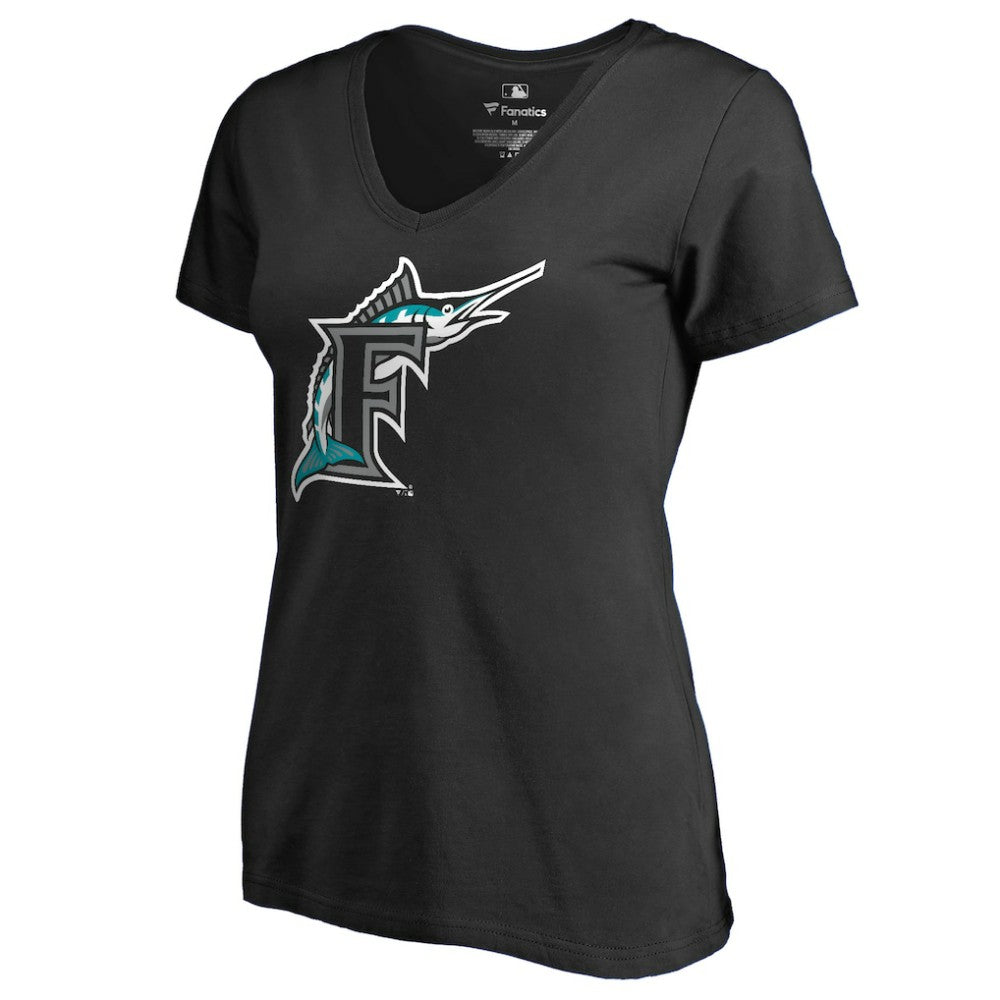Miami Marlins Women's Cooperstown Collection Forbes T-Shirt Black