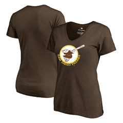 San Diego Padres Women's Cooperstown Collection Forbes T-Shirt Brown