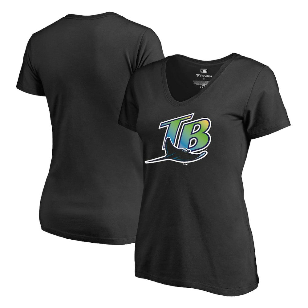 Tampa Bay Rays Women's Cooperstown Collection Forbes T-Shirt Black