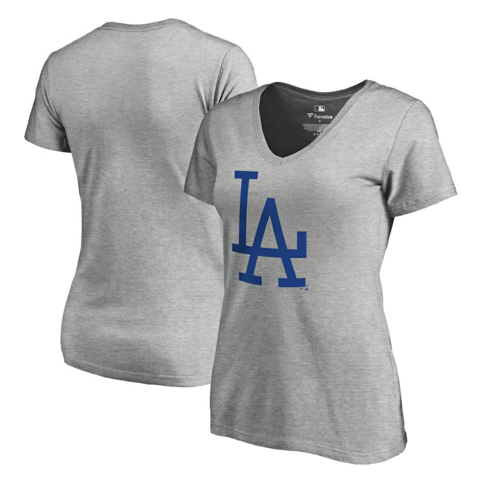 Los Angeles Dodgers Women's Cooperstown Collection Forbes T-Shirt Ash