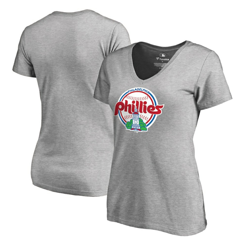 Philadelphia Phillies Women's Cooperstown Collection Forbes T-Shirt Ash