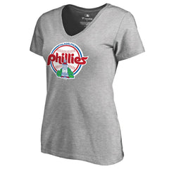 Philadelphia Phillies Women's Cooperstown Collection Forbes T-Shirt Ash