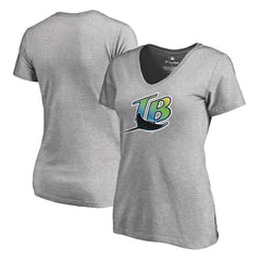 Tampa Bay Rays Women's Cooperstown Collection Forbes T-Shirt Ash