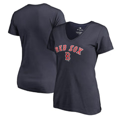 Boston Red Sox Women's Core Wahconah V-Neck T-Shirt Navy
