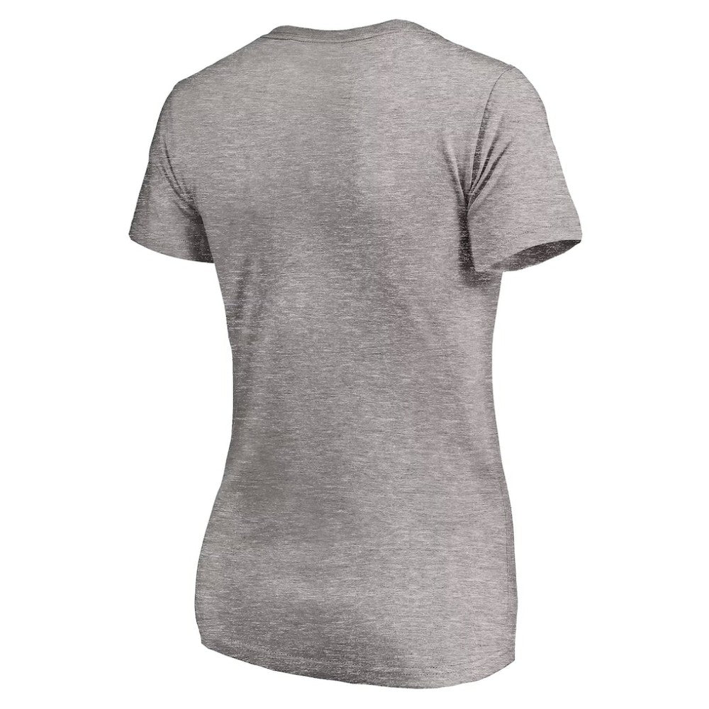 Philadelphia Phillies Women's Core Wahconah V-Neck T-Shirt Heather Gray
