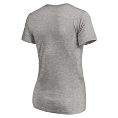 Pittsburgh Pirates Women's Core Wahconah V-Neck T-Shirt Heather Gray