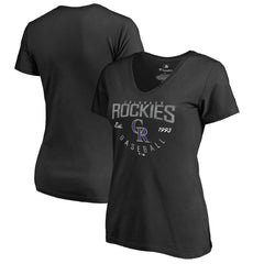 Colorado Rockies Women's Live For It T-Shirt Black