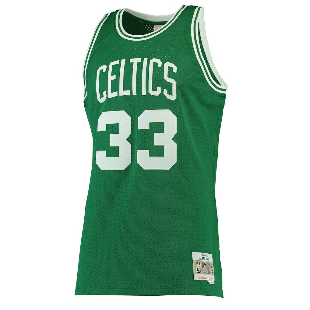 Larry Bird Boston Celtics Hardwood Classics Swingman Jersey - Kelly Green