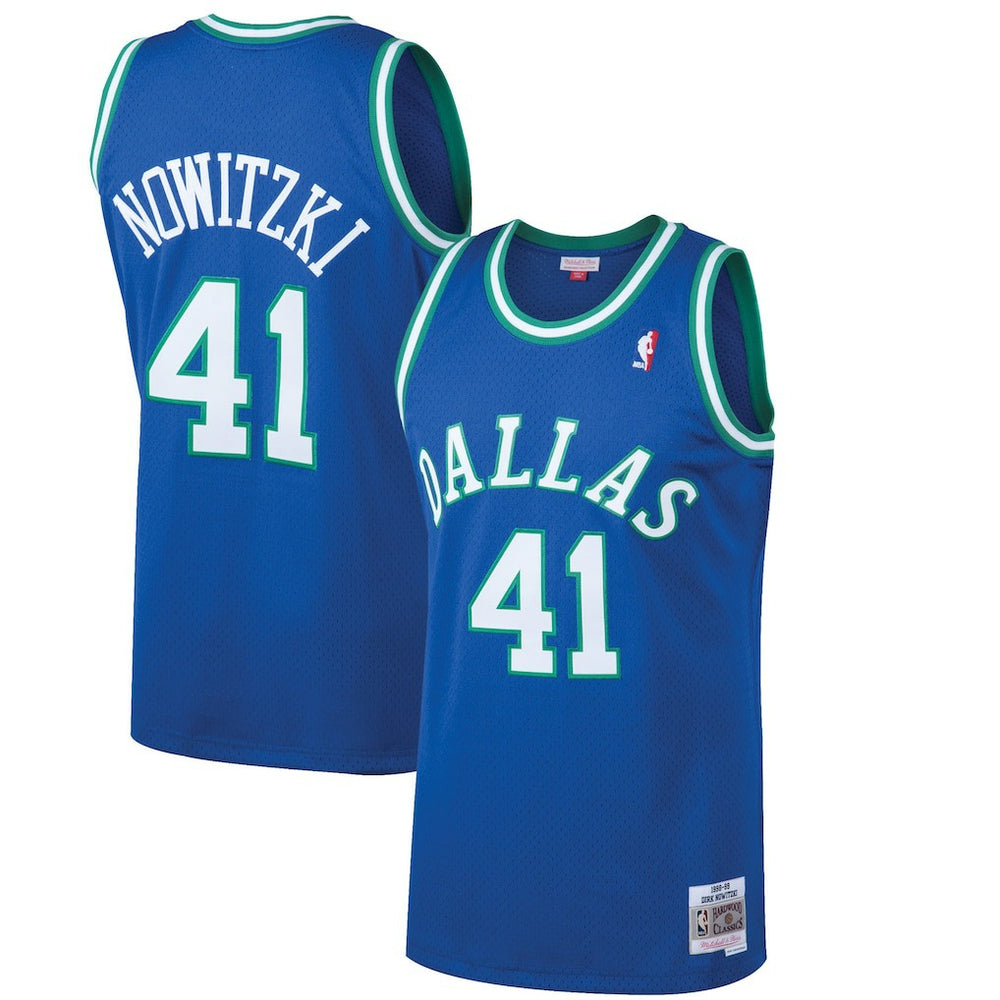 Dirk Nowitzki Dallas Mavericks 1998/99 Hardwood Classics Swingman Jersey sale - Blue