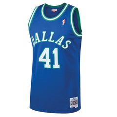 Dirk Nowitzki Dallas Mavericks 1998/99 Hardwood Classics Swingman Jersey sale - Blue