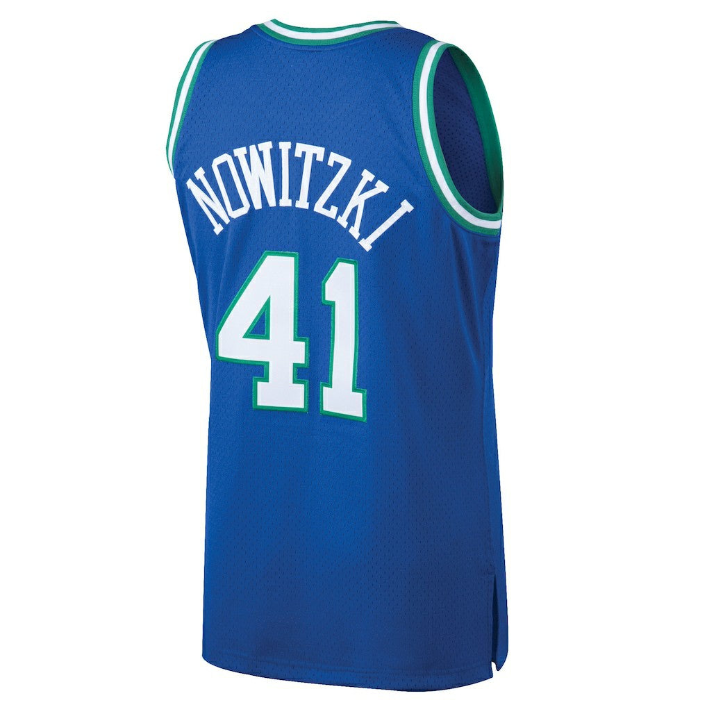 Dirk Nowitzki Dallas Mavericks 1998/99 Hardwood Classics Swingman Jersey sale - Blue