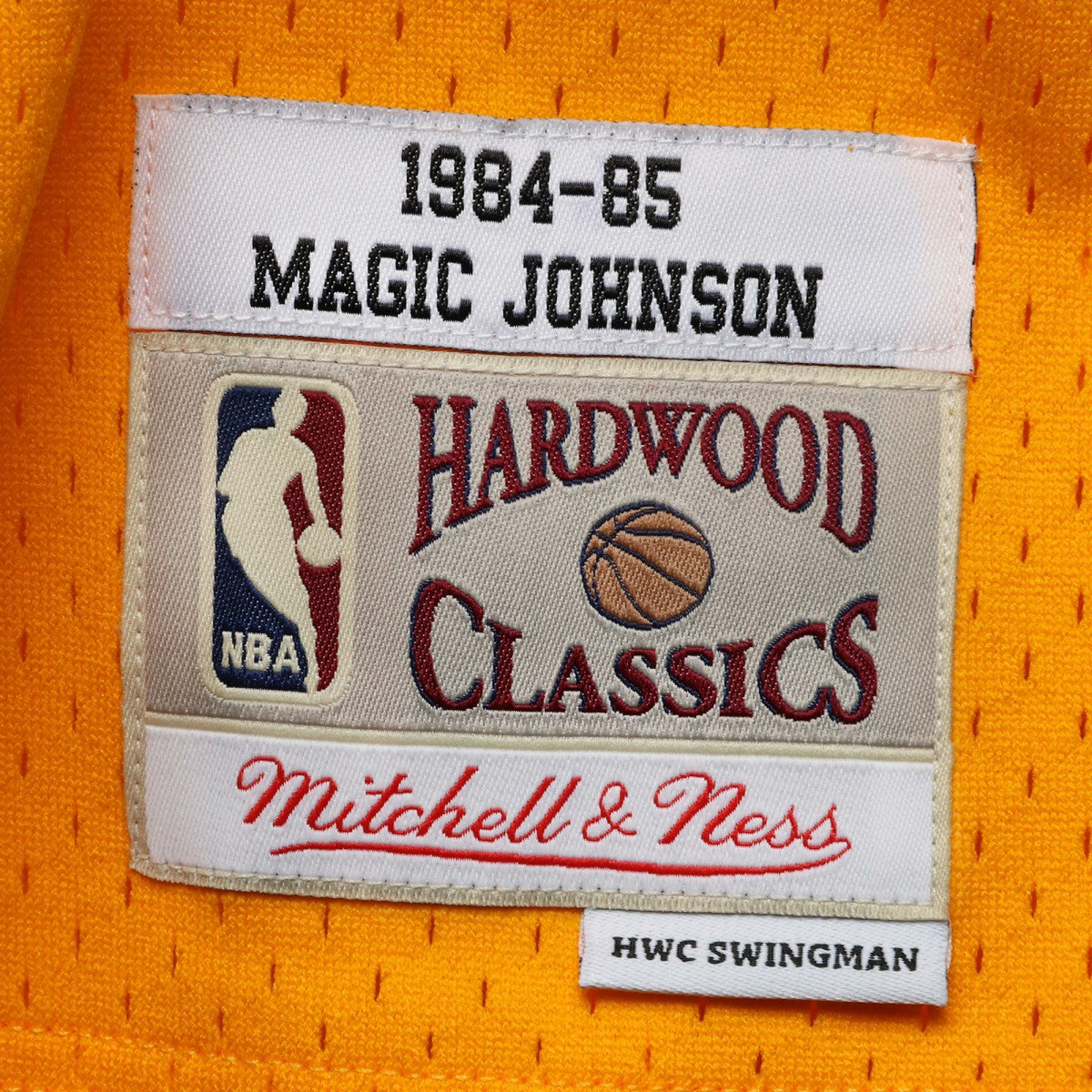 Magic Johnson Los Angeles Lakers 1984/85 Hardwood Classics Swingman Jersey - Gold