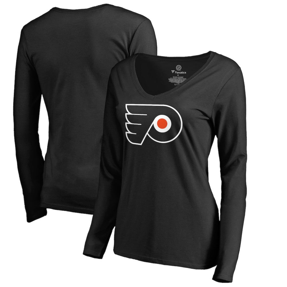 Philadelphia Flyers Women's Primary Logo Long Sleeve T-Shirt Black