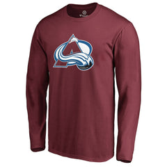 Colorado Avalanche Primary Logo 2 Long Sleeve T-Shirt Maroon