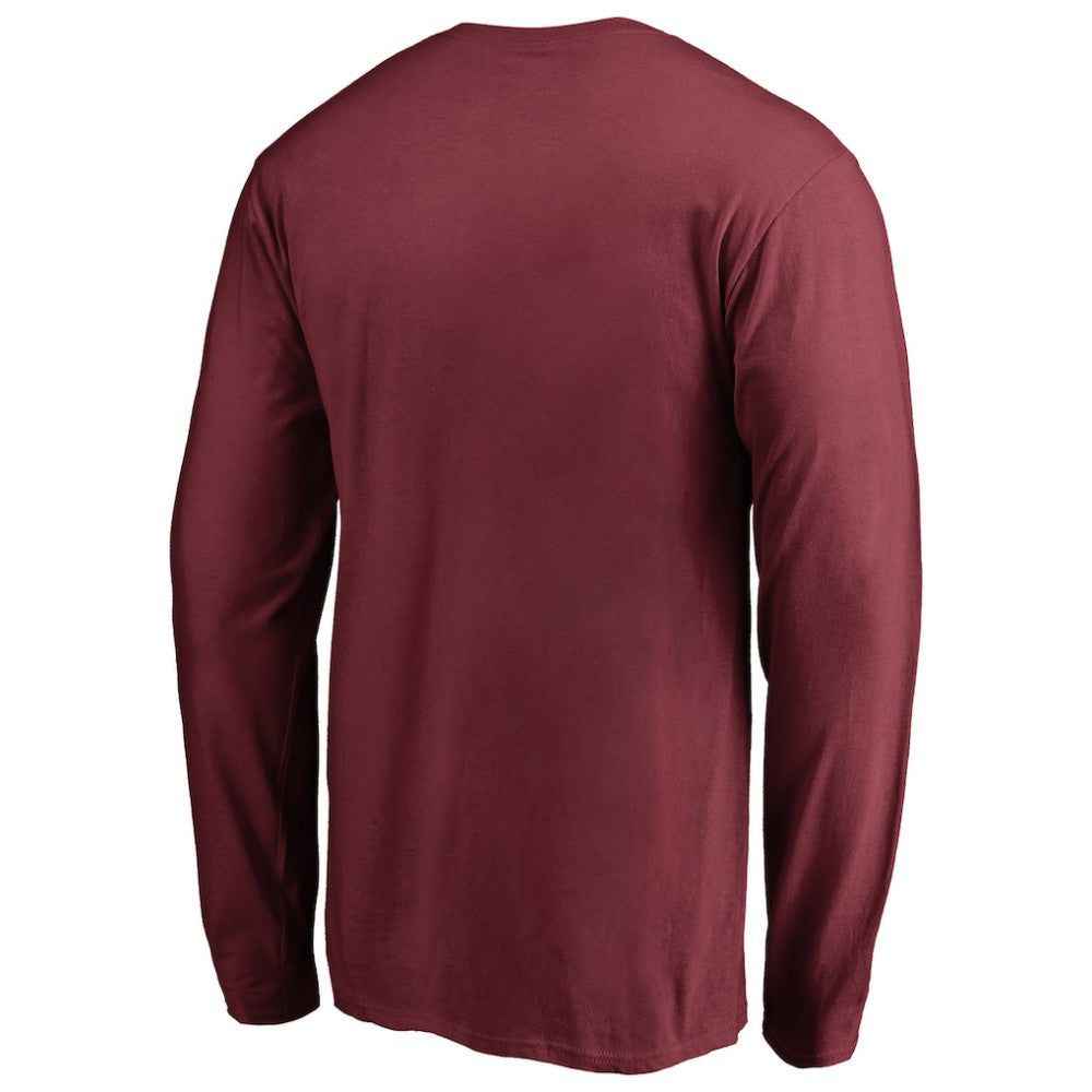Colorado Avalanche Primary Logo 2 Long Sleeve T-Shirt Maroon