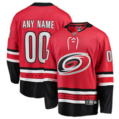 Carolina Hurricanes Fanatics Alternate Breakaway Custom Jersey Red