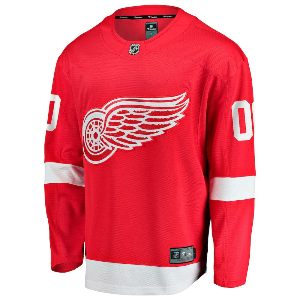 Detroit Red Wings Fanatics Home Breakaway Custom Jersey Red