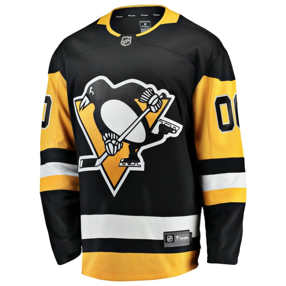 Pittsburgh Penguins Fanatics Home Breakaway Custom Jersey Black
