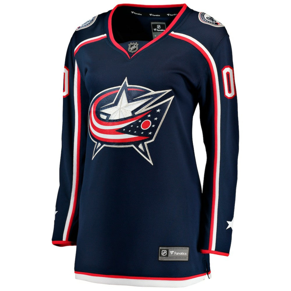 Columbus Blue Jackets Fanatics Women's Home Breakaway Custom Jersey Navy
