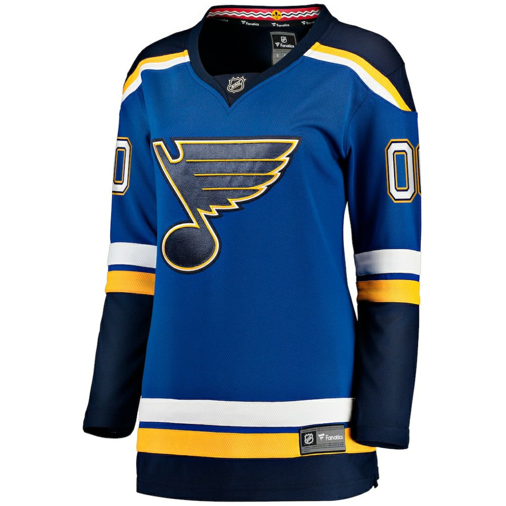 St. Louis Blues Fanatics Women's Home Breakaway Custom Jersey Blue