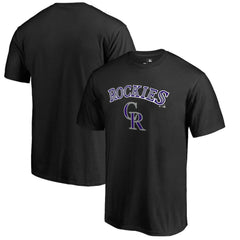 Colorado Rockies Team Lockup T-Shirt Black