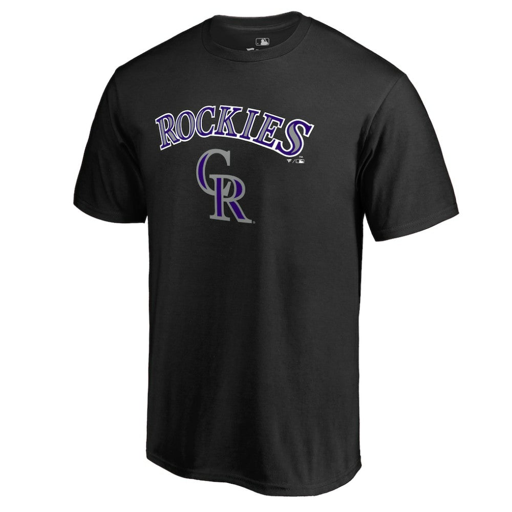 Colorado Rockies Team Lockup T-Shirt Black