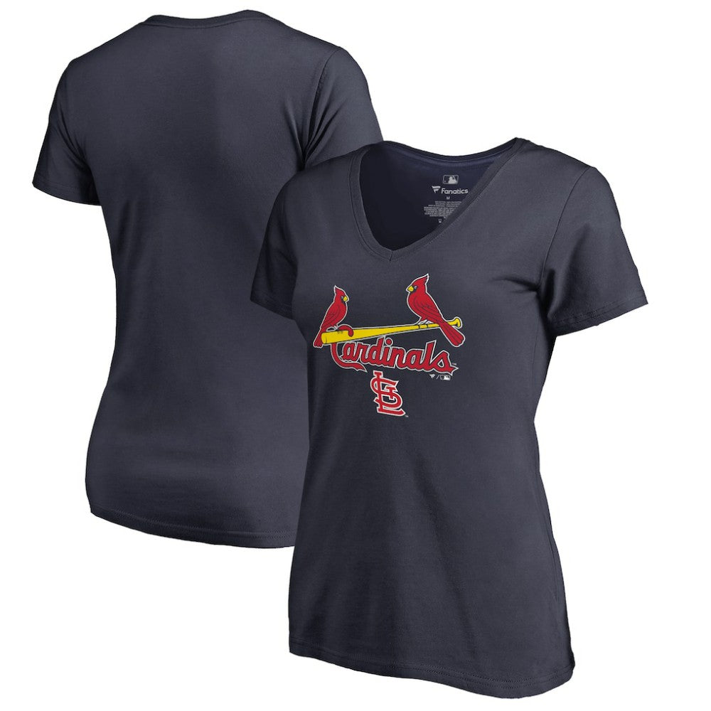 St. Louis Cardinals Women's Team Lockup T-Shirt Navy
