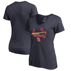 St. Louis Cardinals Women's Team Lockup T-Shirt Navy