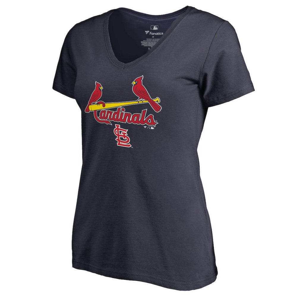 St. Louis Cardinals Women's Team Lockup T-Shirt Navy