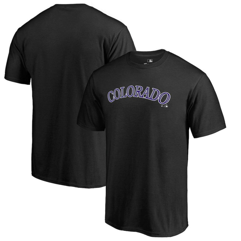 Colorado Rockies Team Wordmark T-Shirt Black