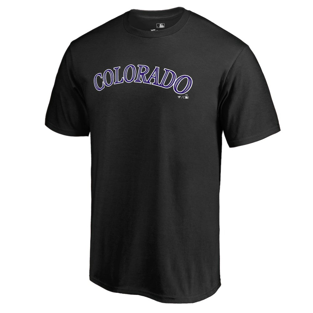 Colorado Rockies Team Wordmark T-Shirt Black