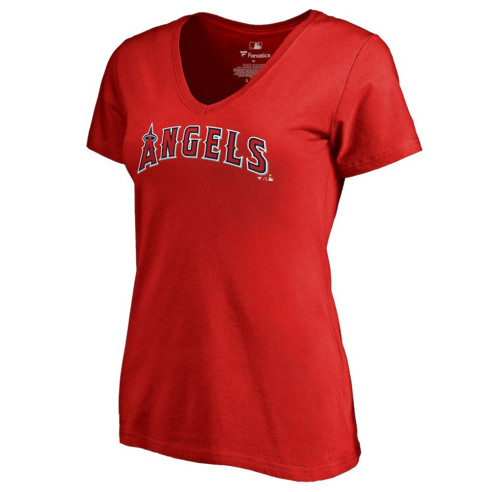 Los Angeles Angels Women's Team Wordmark T-Shirt Red