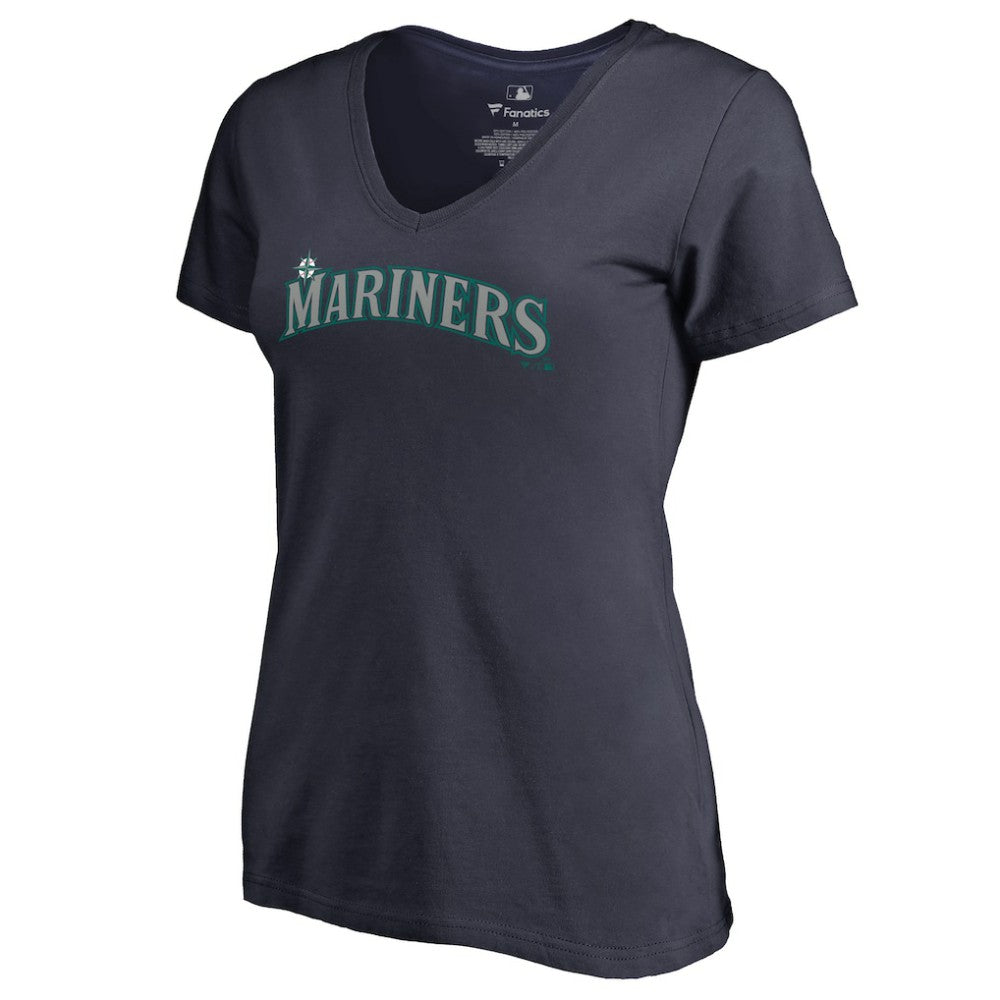 Seattle Mariners Women's Team Wordmark T-Shirt Navy