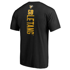 Kris Letang Pittsburgh Penguins Backer T-Shirt Black