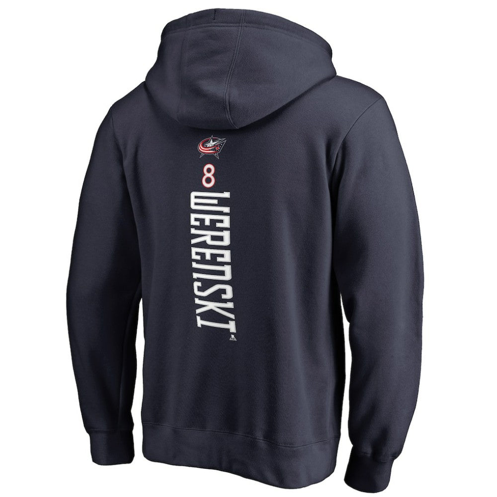 Zach Werenski Columbus Blue Jackets Backer Pullover Hoodie Navy
