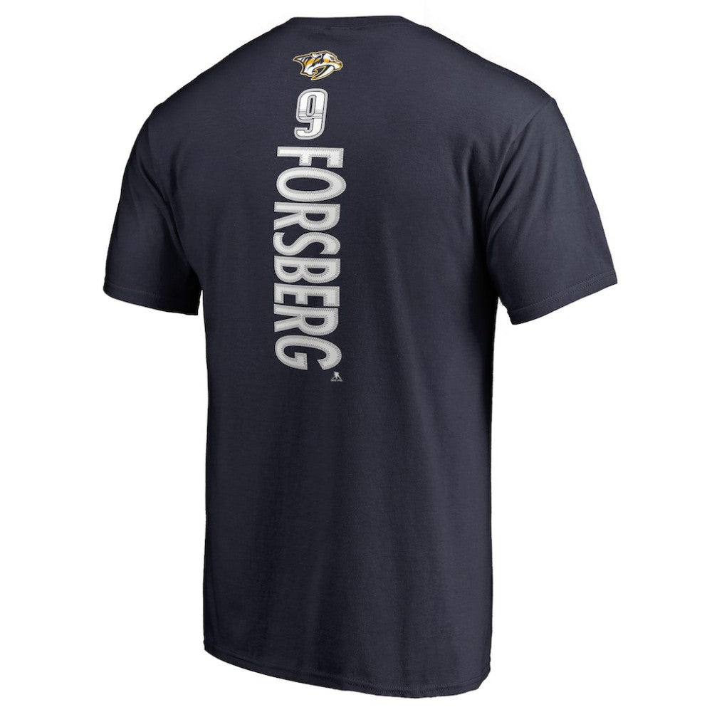 Filip Forsberg Nashville Predators Backer T-Shirt Navy